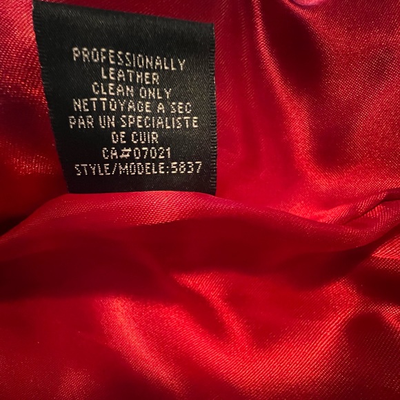 Mendocino red leather jacket - Picture 10 of 11